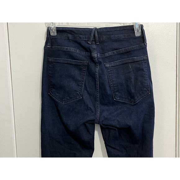 Good American Jeans Size 26 Good Legs High Rise Dark Wash Ankle Preppy - Picture 4 of 9